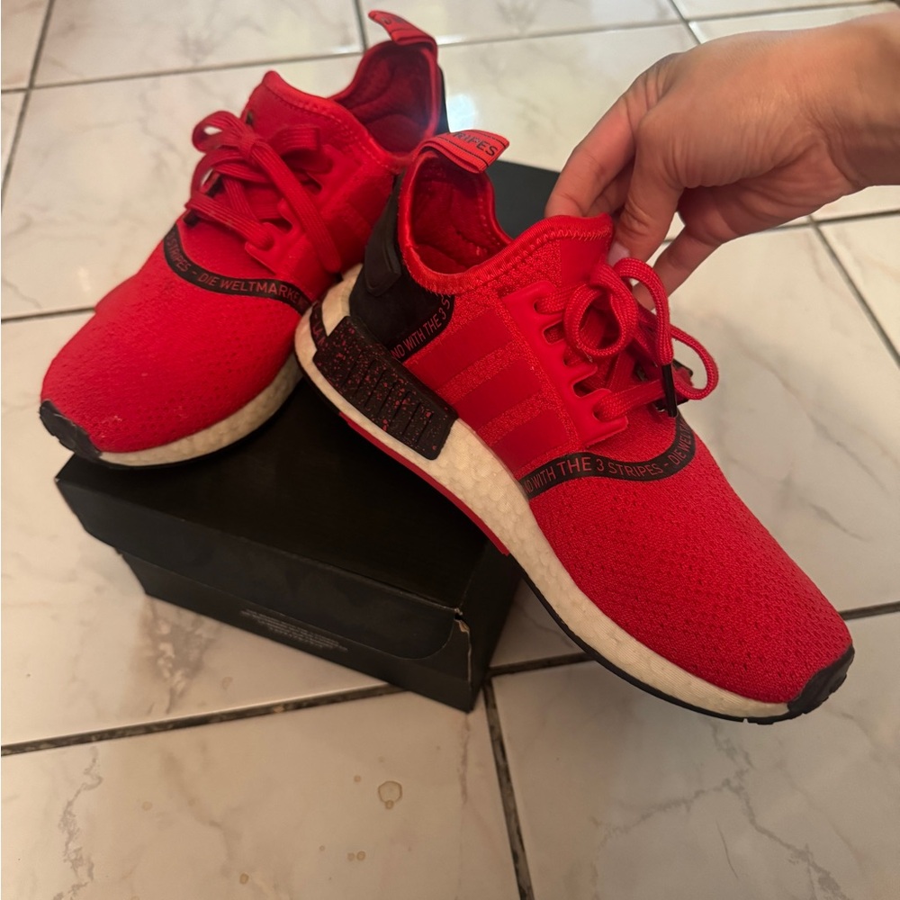 Adidas size 5 Bright Red Sneakers - NMD